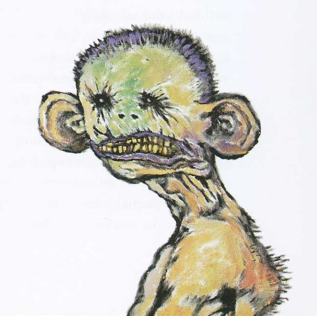 Clive Barker - untitled - Man On Orlando's Cap