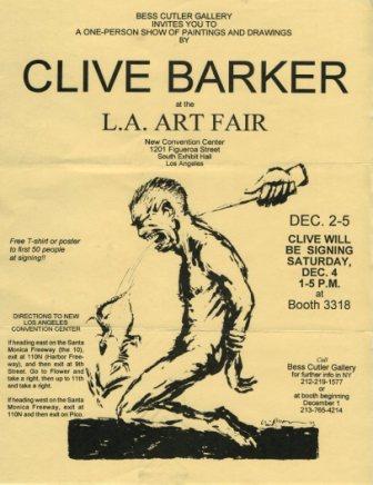 Clive Barker at the Los Angeles 1993 Art Fair