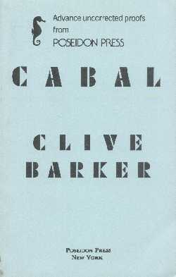 Clive Barker - Cabal - US proof