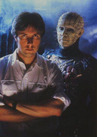 Clive with Doug Bradley for Hellraiser promotion