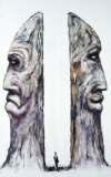 Clive Barker - Man With Profile Statues