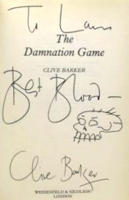 Clive Barker - The Damnation Game, UK