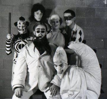 Backstage at A Clowns' Sodom, 1976