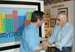 Clive with Stan Lee at Storyopolis