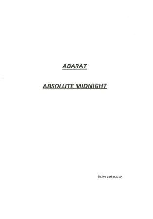 Clive Barker - Abarat III - US page proofs
