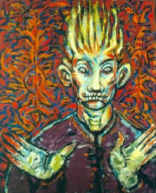 Clive Barker - Christopher Carrion, Young - oil on canvas