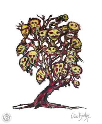 Clive Barker - Skull Tree print