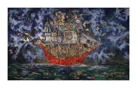 Clive Barker - City on a Red Boat print