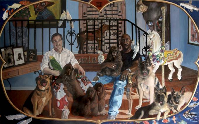 Clive and David at home by Kim Zsebe