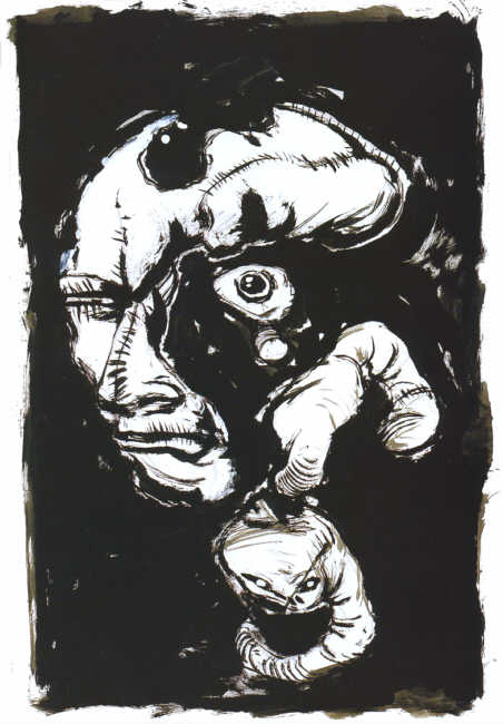 Clive Barker - Head With Floating Eye