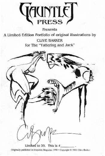 Clive Barker - The Yattering And Jack - Gauntlet Press