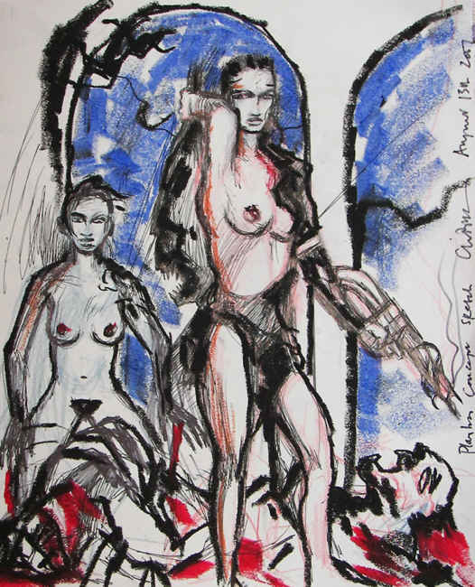 Clive Barker - Playboy Concept Sketch.