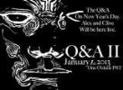 Live Facebook Q&A session, 1 January 2013