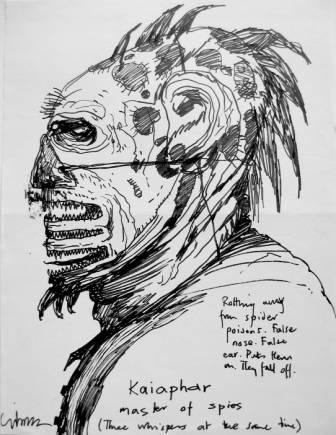 Clive Barker - Original drawing of Kaiaphar