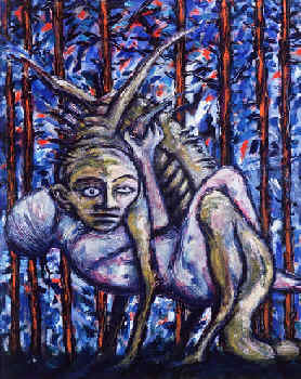 Clive Barker - Sanborn In Middle Age - oil on canvas, 1993