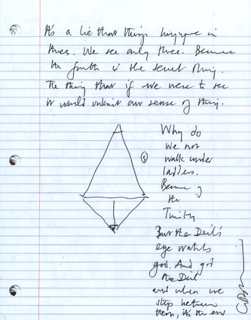 Clive Barker - notes for Seduth 5