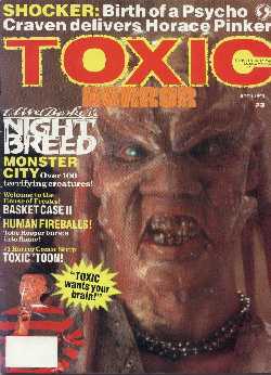 Toxic Horror, No 3, April 1990