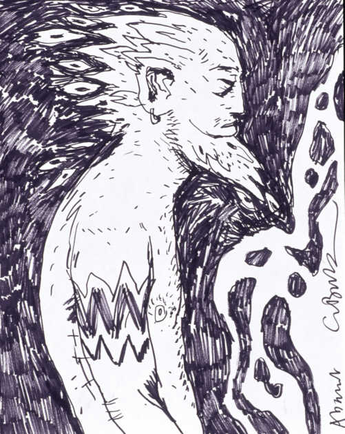 Clive Barker - Untitled Abarat Drawing 134